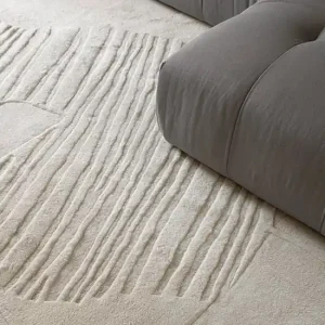 Aanbieding Vloerkleed Layered Artisan Guild Wool Rug Bone White