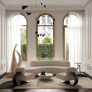 Weekendaanbieding Vloerkleed Layered Birch Patterned Wool Rug