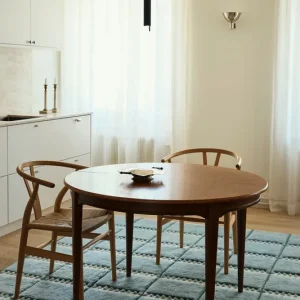Geld-Terug-Garantie Vloerkleed Layered Lilly Wool Rug Blue