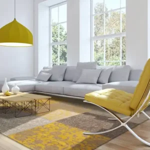 Bulkbestelling Vloerkleed Louis de Poortere Vintage Patchwork Yellow 8084 (outlet)