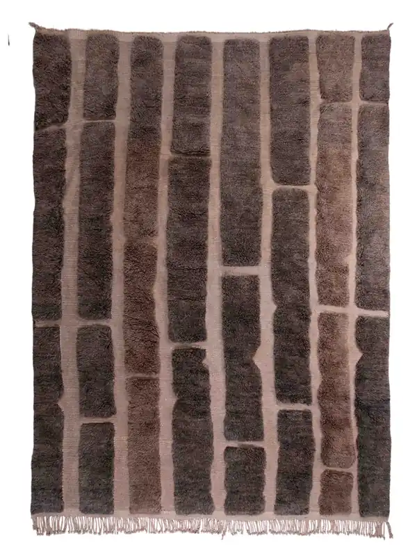 Vloerkleed MOMO Rugs Design Berber Mrirt Blocks MEB-004 Laatste Versie