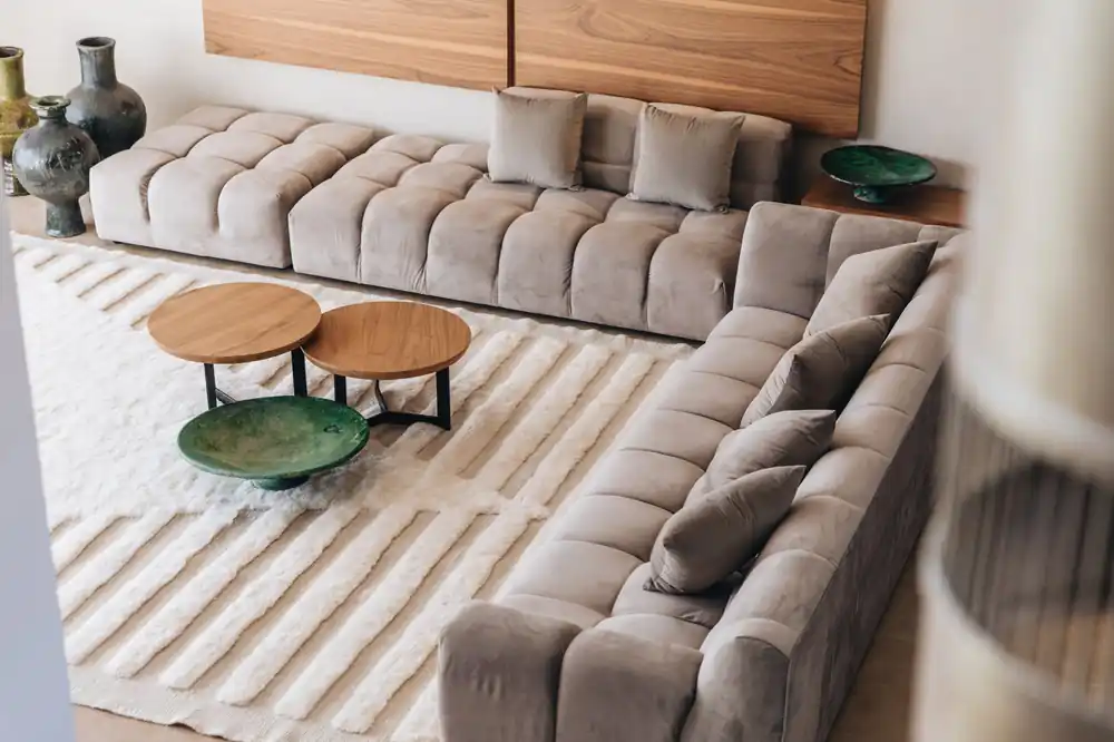 Vloerkleed MOMO Rugs Design Berber Mrirt Blocks MEB-006 Favoriet
