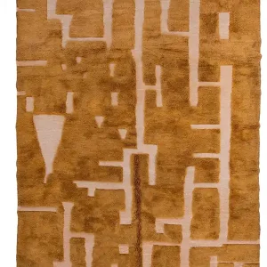 Vloerkleed MOMO Rugs Design Berber Mrirt Inlaid Lines Mel 013 Luxe