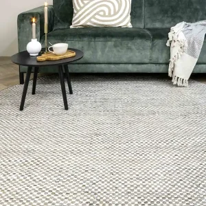 Beste Prijs Vloerkleed MOMO Rugs Vaasa Grey White Rond