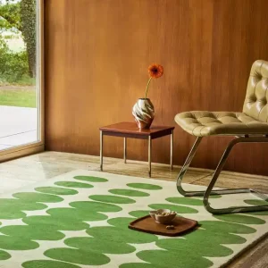 Must-Have Vloerkleed Orla Kiely Optical Oval Green Cream 157707