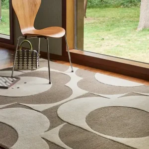 Gecertificeerd Vloerkleed Orla Kiely Prism Flower Mushroom Ecru 158009
