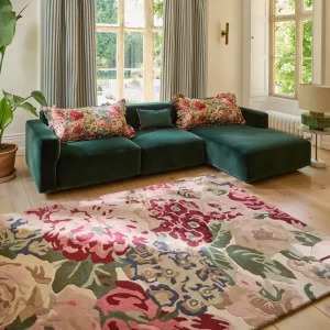 Vloerkleed Sanderson Rose & Peony Red 045000 Finale Uitverkoop