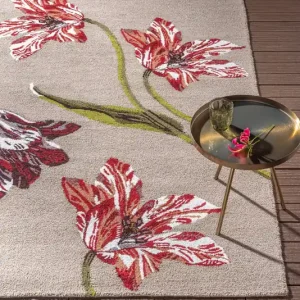 Laatste Kans Vloerkleed Ted Baker Botanical Tulip Burgundy Outdoor