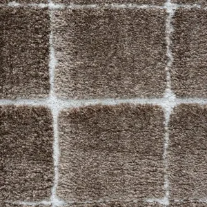 vtwonen vloerkleed Blocks - Warm Brown - Actieprijs