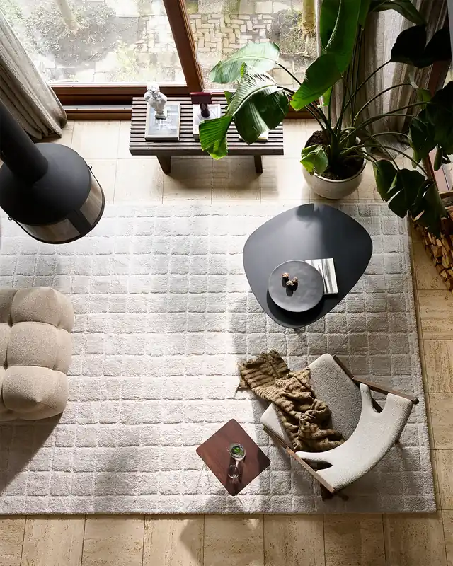 vtwonen vloerkleed Blocks - Warm White - Snelle Levering