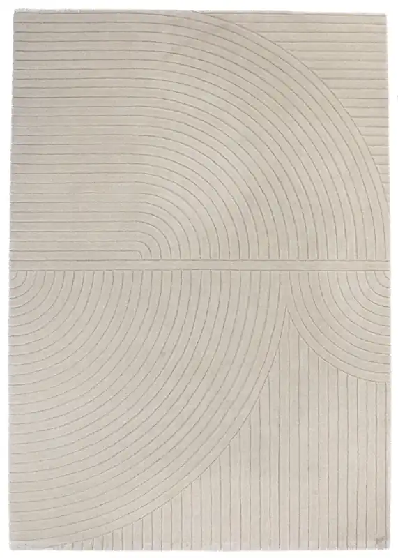 Actieprijs Wollen Vloerkleed van MOMO Rugs met modern reliëfpatroon | Luxe design