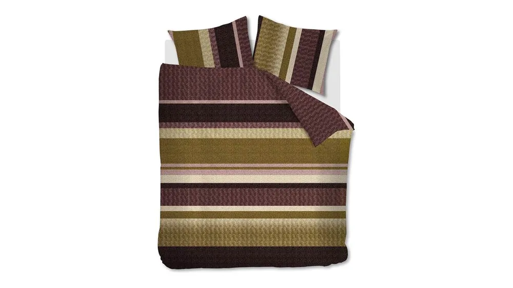 Weekendaanbieding Beddinghouse Jorren dekbedovertrek donker rood
