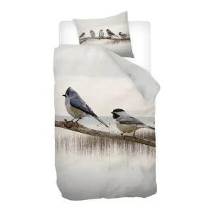 Nieuw Model Snoozing Lake dekbedovertrek wit