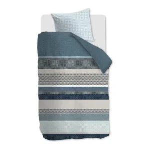 Authentiek Beddinghouse Lennart dekbedovertrek blauw