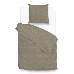 Zohome Lino dekbedovertrek palm taupe Nieuwe Collectie