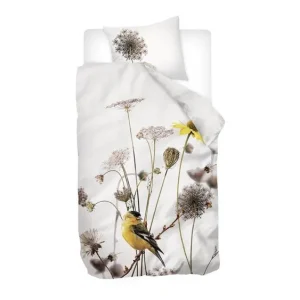 Beperkte Voorraad Snoozing Goldfinch flanel dekbedovertrek multi