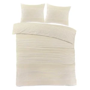 Day Dream Davos flanel dekbedovertrek beige Authentiek
