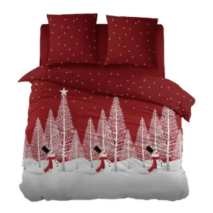 Limited Edition Snoozing Delice flanel dekbedovertrek rood