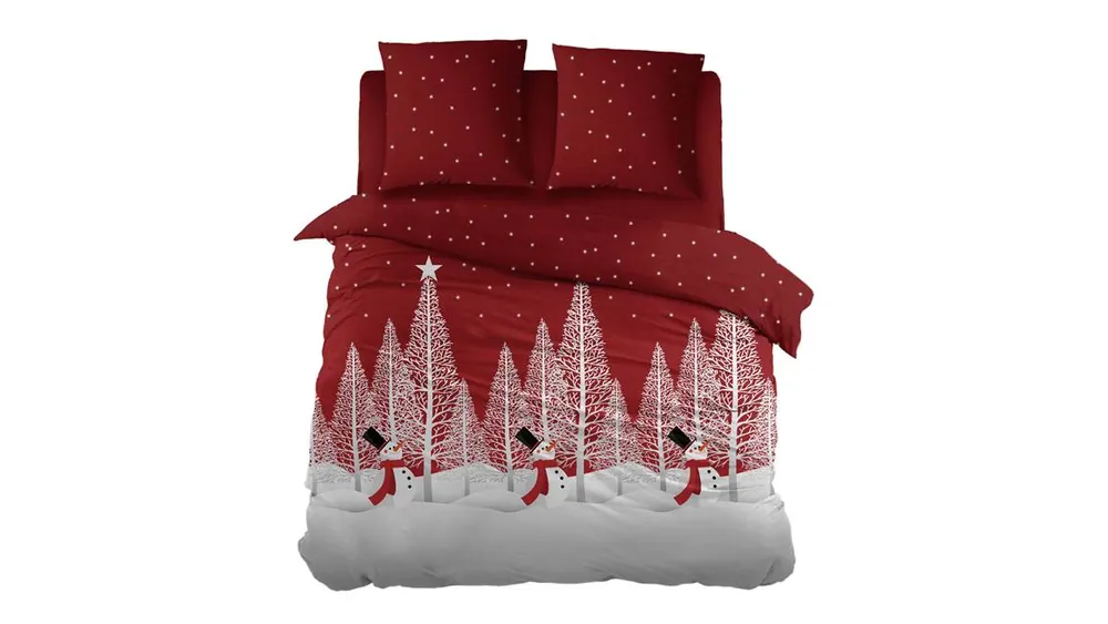 Limited Edition Snoozing Delice flanel dekbedovertrek rood