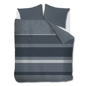 Seizoensaanbieding Beddinghouse Fera flanel dekbedovertrek blauw