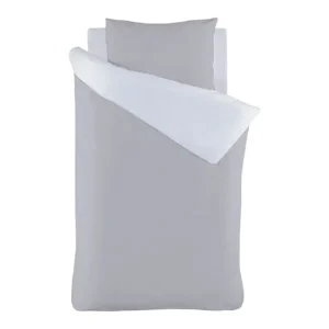 Lage Kosten iSeng Uni Double dekbedovertrek grey/white