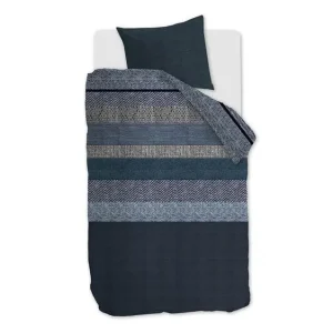 Beddinghouse Enzo flanel dekbedovertrek blauw Beste Prijs