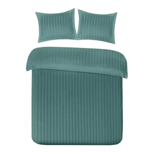 Veilige Betaling Papillon Uni Satin dekbedovertrek donker groen