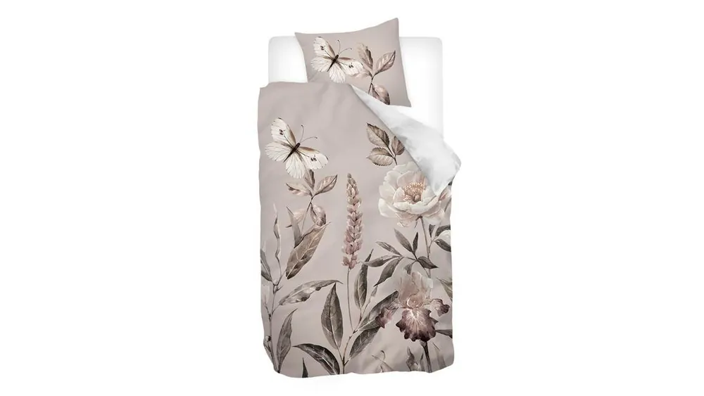 Snoozing Butterfly Field flanel dekbedovertrek multi Direct Beschikbaar