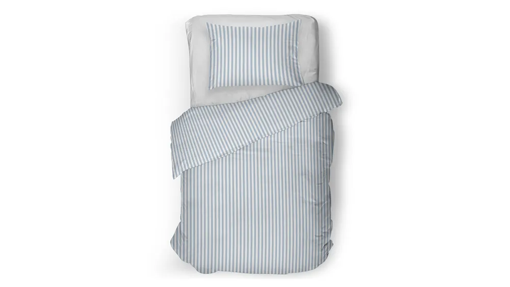 Tijdelijk Beschikbaar Snoozing Iris flanel dekbedovertrek blue
