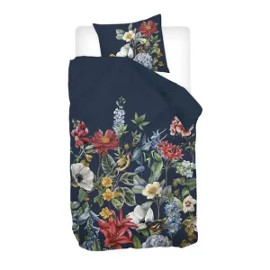 Snoozing Floran dekbedovertrek blauw Modern