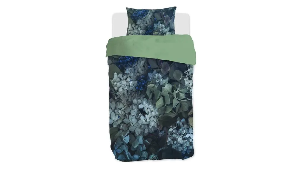 M.M Linen Eisa dekbedovertrek blauw groen Express Levering