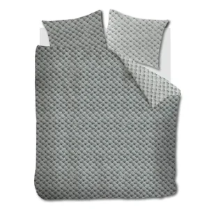 Rivièra Maison Woven Wool flanel dekbedovertrek groen Lage Prijs