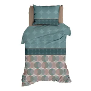 Flitsaanbieding Satin d'Or Cercles dekbedovertrek grijs/mineral
