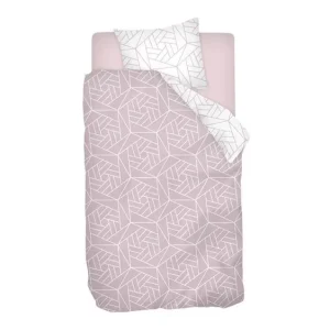 Geld-Terug-Garantie Snoozing Laslo flanel dekbedovertrek pink