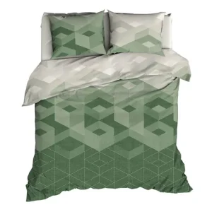 Romanette Wallis flanel dekbedovertrek mineral Uitverkoop