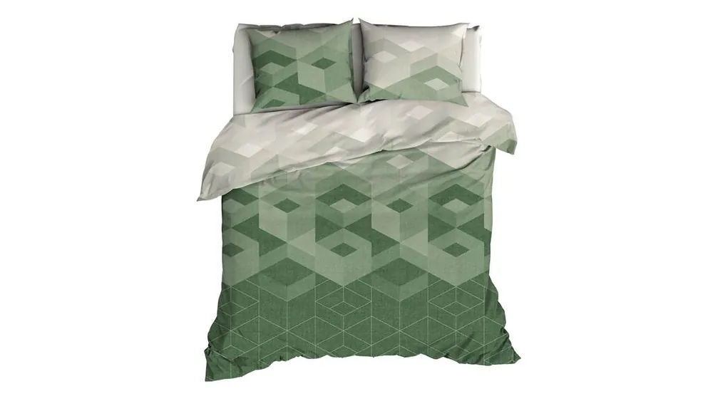 Romanette Wallis flanel dekbedovertrek mineral Uitverkoop