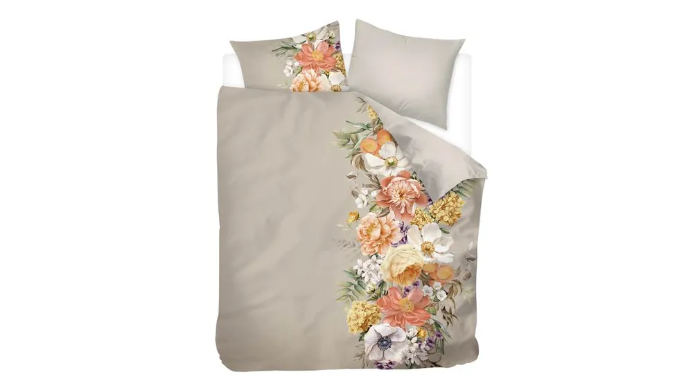 Meest Verkocht Snoozing Ayanna flanel dekbedovertrek zand