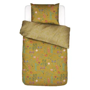 Essenza Marigold dekbedovertrek flower ochre Superprijs