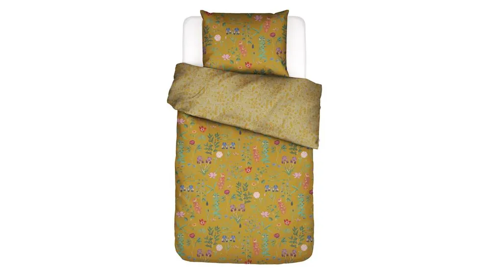 Essenza Marigold dekbedovertrek flower ochre Superprijs