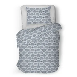 Laatste Kans Snoozing Feline flanel dekbedovertrek blauw