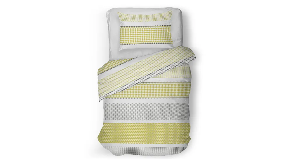 Snoozing Bowi dekbedovertrek yellow Modern