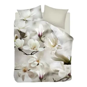 Snoozing Floral dekbedovertrek wit Trendy