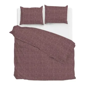 Zohome Lino dekbedovertrek wine red Favoriet