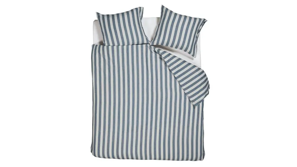 Beddinghouse Jamie flanel dekbedovertrek blauw Superprijs