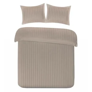 Papillon Uni Satin dekbedovertrek taupe Garantie Inbegrepen