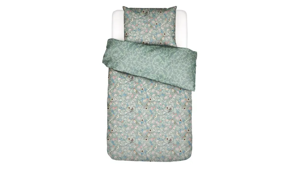 Essenza Aleste dekbedovertrek surf green Garantie Inbegrepen