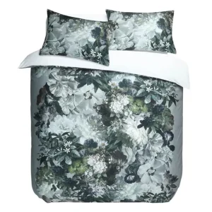 M.M Linen Florian dekbedovertrek blauw groen Shop Nu
