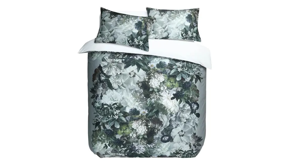 M.M Linen Florian dekbedovertrek blauw groen Shop Nu