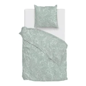 Beste Prijs Zohome Paisley di Lino dekbedovertrek mint green