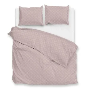 Zohome Linea di Satinado dekbedovertrek shady pink Gratis Verzending